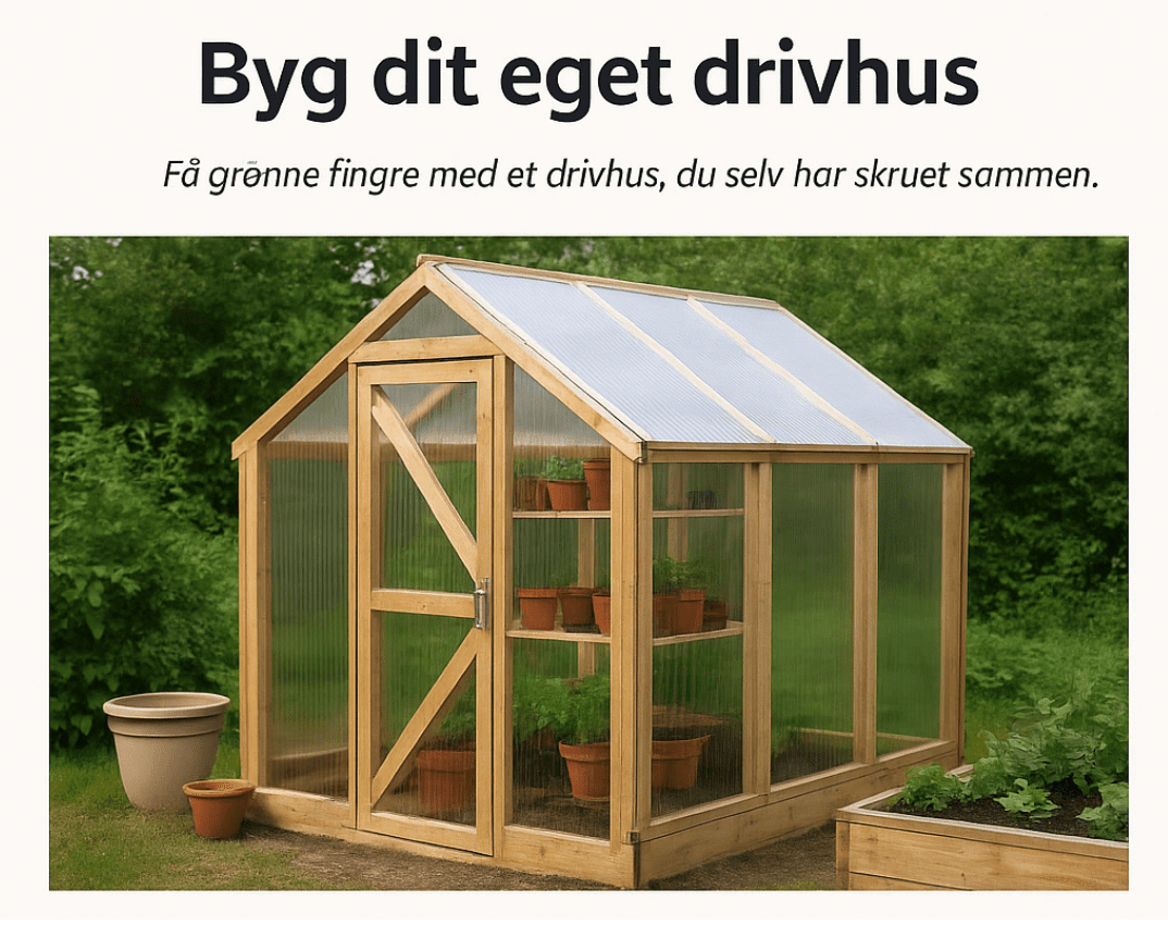 DIY Drivhus – byg dit eget drivhus med genbrug eller nyt træ