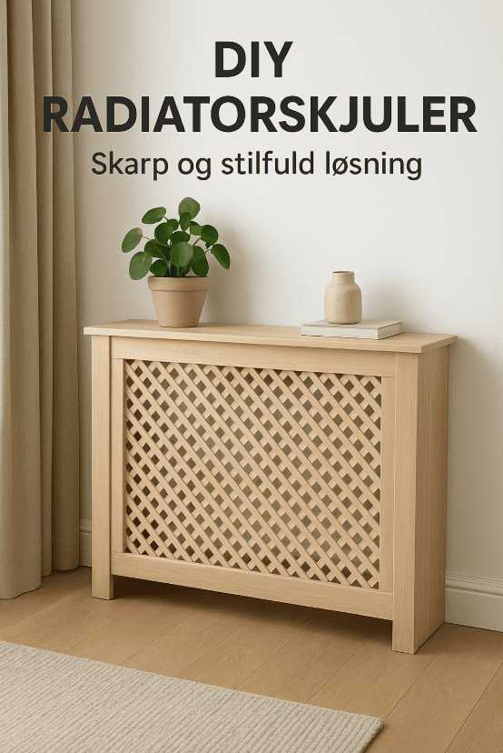 DIY radiatorskjuler - lav din egen flotte raditorskjuler med vores simple guide