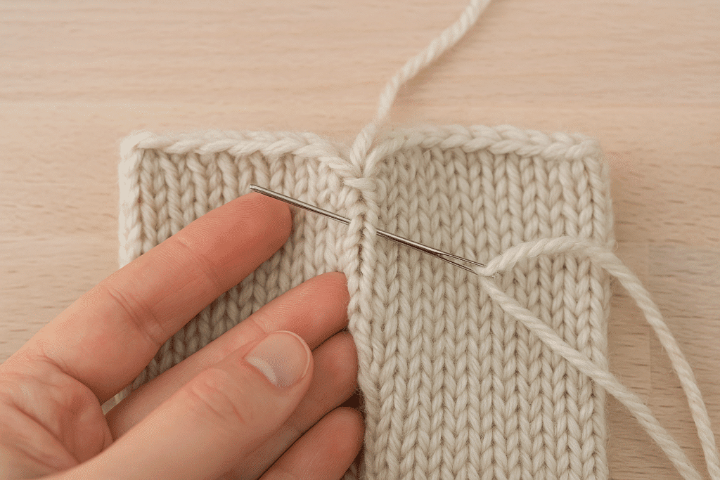 Hvordan syr man strik sammen? - 5 nemme teknikker
