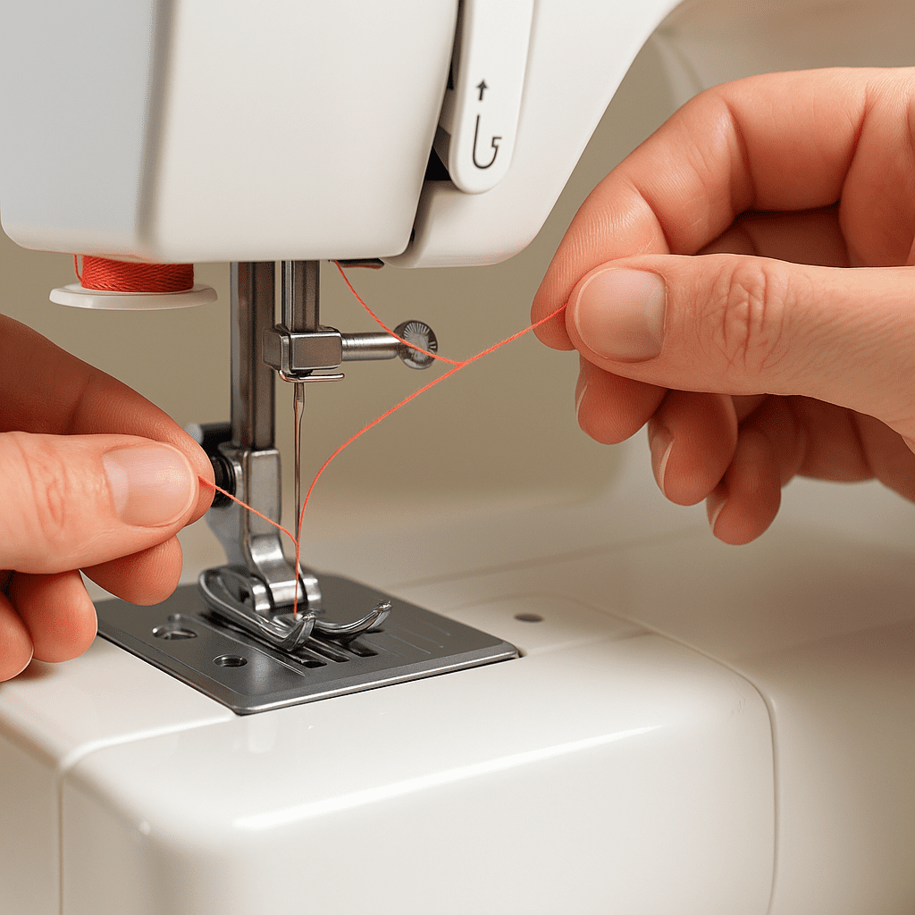 Hvordan tråder man en symaskine overtråd? - 7 enkle trin