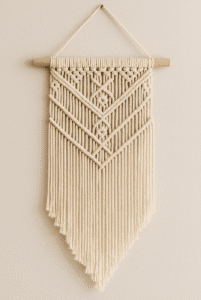 DIY macramé vægtæppe