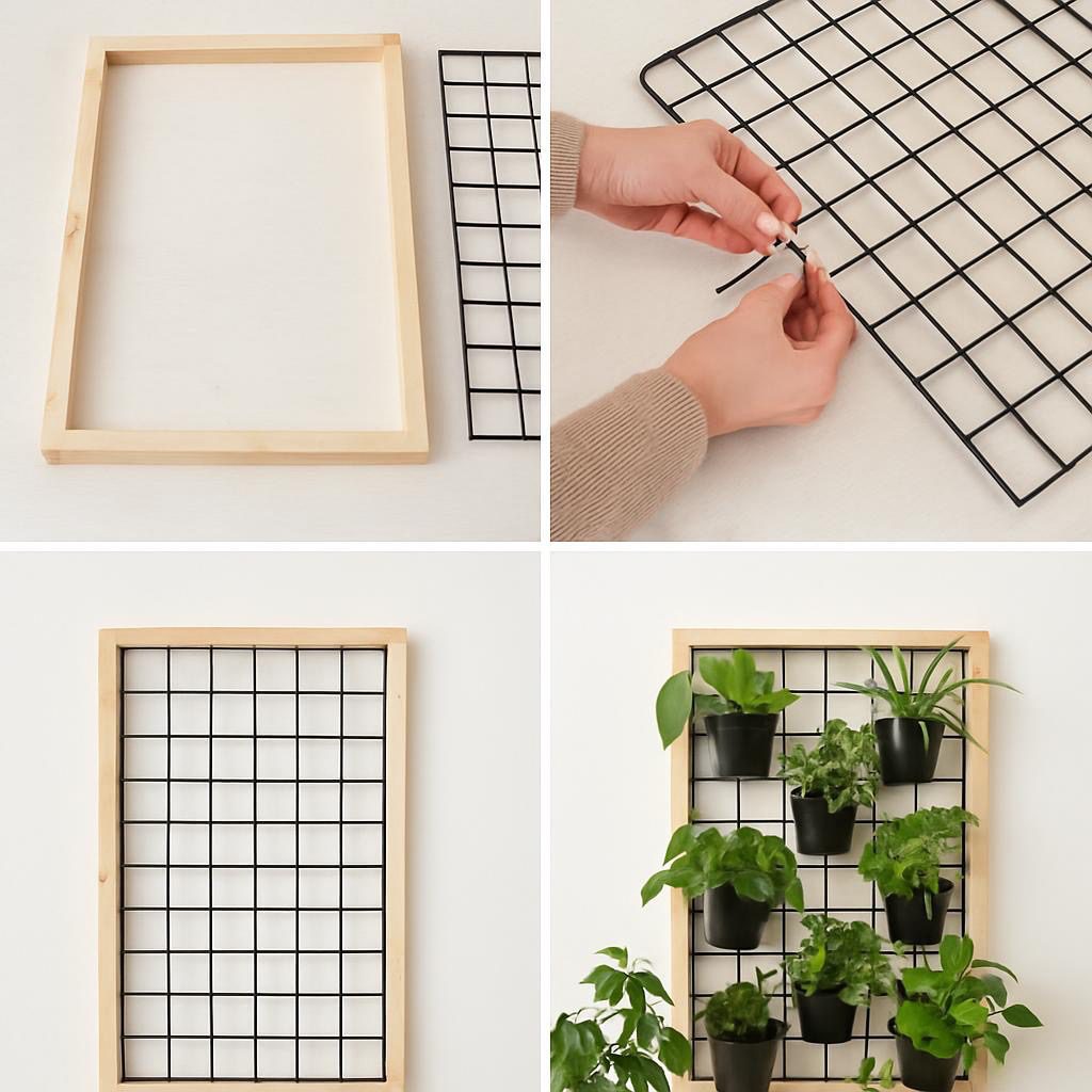 DIY indendørs plantevæg