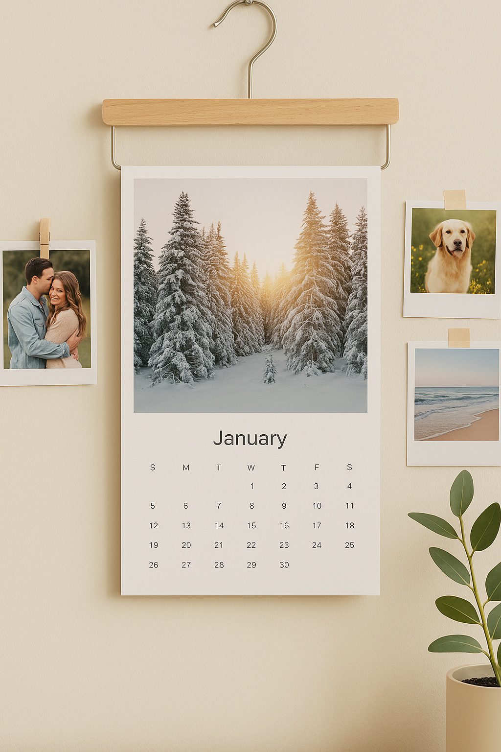 Lav selv kalender med billeder – skab en unik fotokalender med dine yndlingsbilleder.