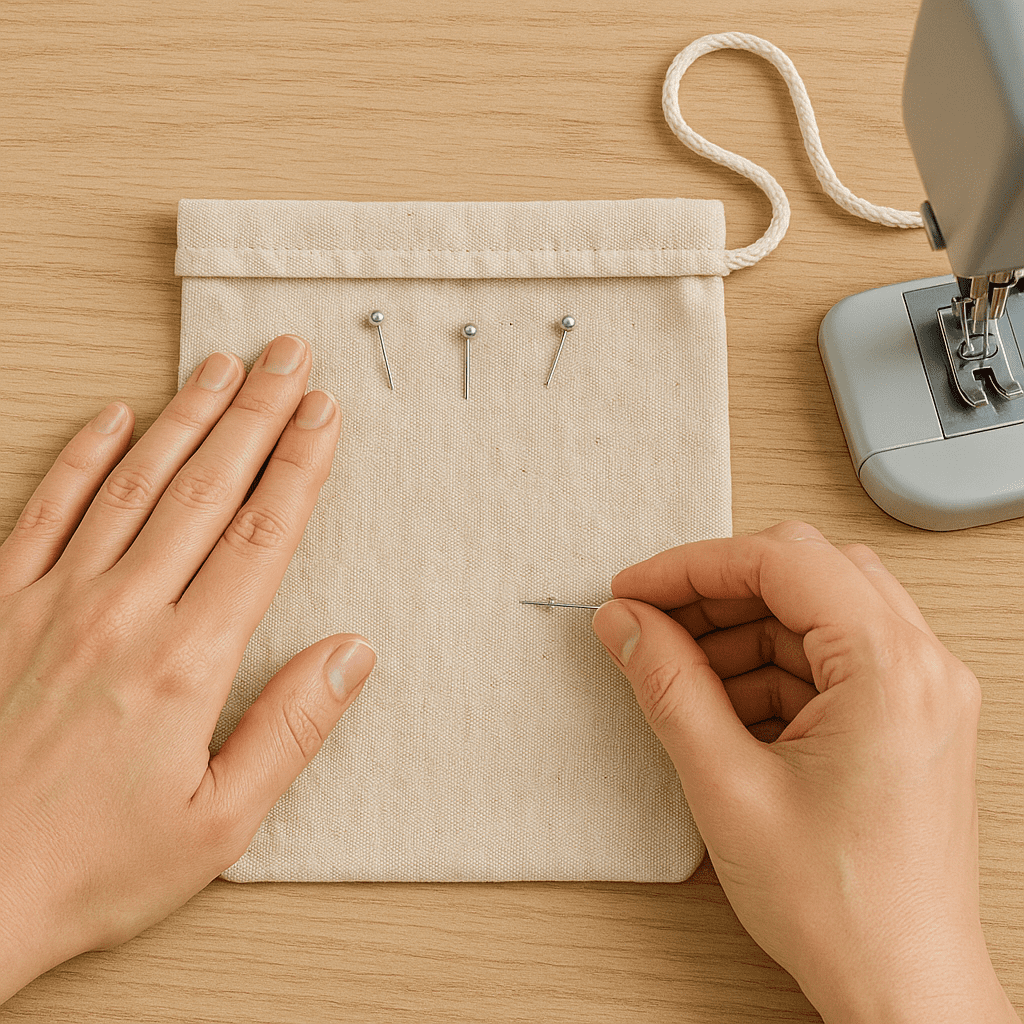 Sy stofpose med løbegang - perfekt til gaver