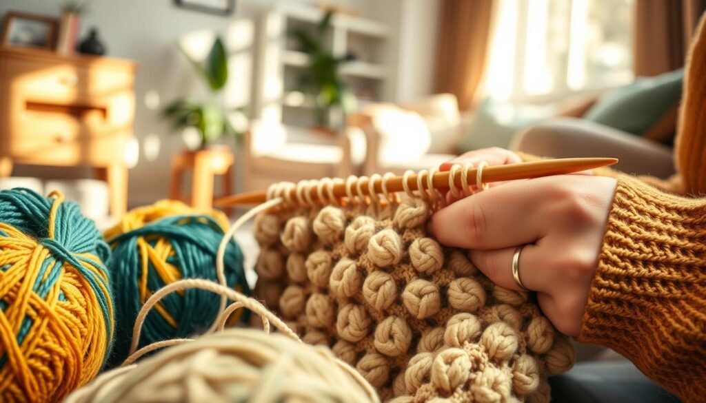 boblemønster strikkeopskrift