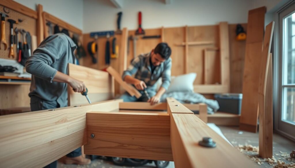 diy sengeramme montering