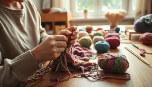 hvordan skifter man wire mens man strikker