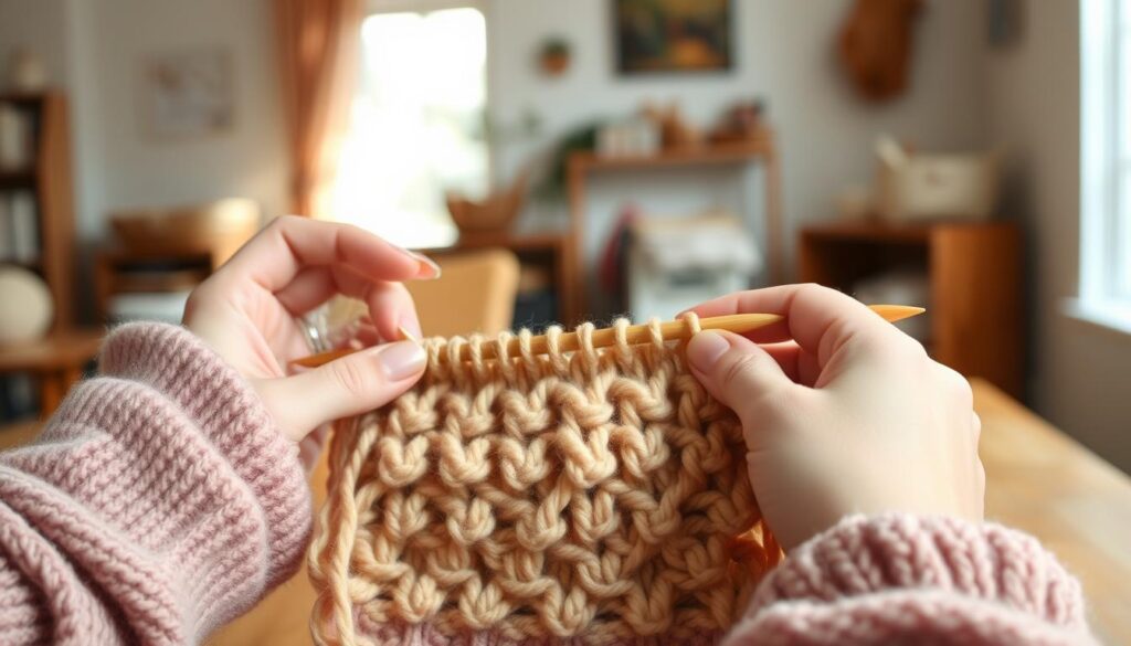 hvordan strikker man boblemønster