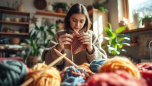 hvordan strikker man en trekant