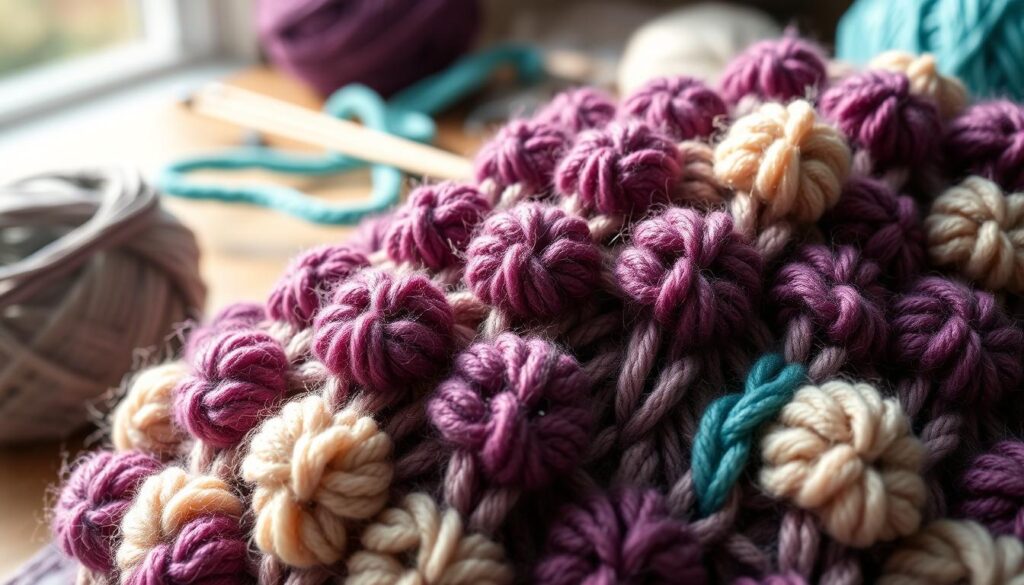 nemt boblemønster strik