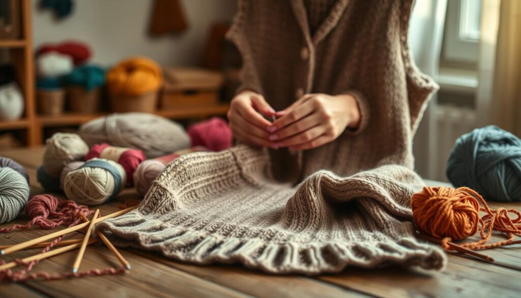 strikketøj til vest