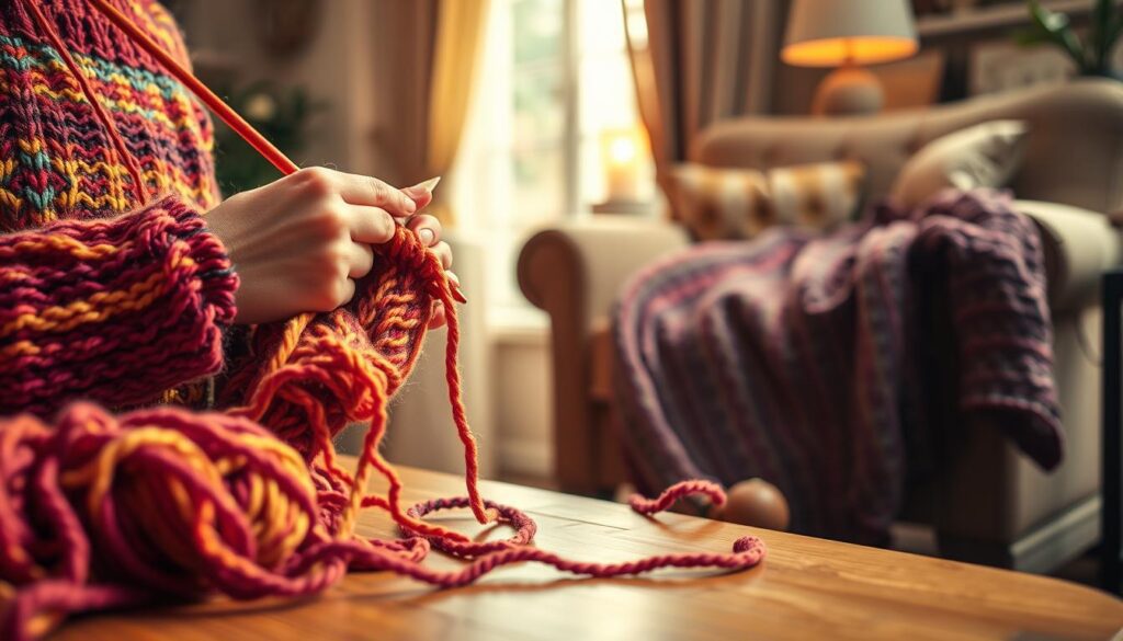 trin for trin trøje strikning