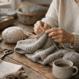 Sådan strikker du en trøje trin for trin